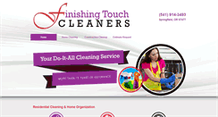 Desktop Screenshot of finishingtouchcleaners.com