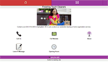 Tablet Screenshot of finishingtouchcleaners.com
